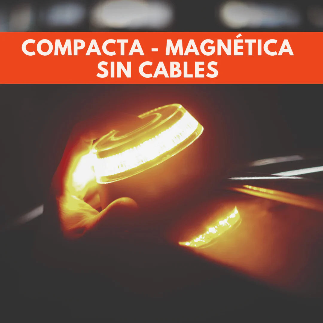 🚨DarkFairy Luz de Emergencia V16 Aprobada por la DGT con Geolocalización 3.0 – Señalización de Ubicación para Automóviles, Plan de Datos Incluido – Base Magnética IP54 – Cumple con la Normativa 2026.