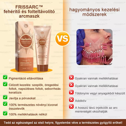 💟FRISSARC™ fehérítő és folteltávolító arcmaszk –👩‍⚕️Természetes összetevők tartósan eltüntetik a foltokat, szeplőket és napfoltokat.