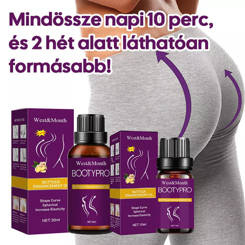 BootyPro Fenékemelő Masszázsolaj - Formáló és Teltítő Olaj