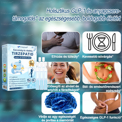 Klinikailag igazolt Magyarországon | Hivatalos áruház | CrazyLeaf® Slim & Vitality szájon át szedhető oldat makacs fogyás, magas vérnyomás, vércukorszint, zsírmáj, ízületi fájdalom, alacsony energiaszint és laza bőr esetén