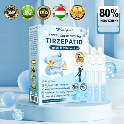 Klinikailag igazolt Magyarországon | Hivatalos áruház | CrazyLeaf® Slim & Vitality szájon át szedhető oldat makacs fogyás, magas vérnyomás, vércukorszint, zsírmáj, ízületi fájdalom, alacsony energiaszint és laza bőr esetén