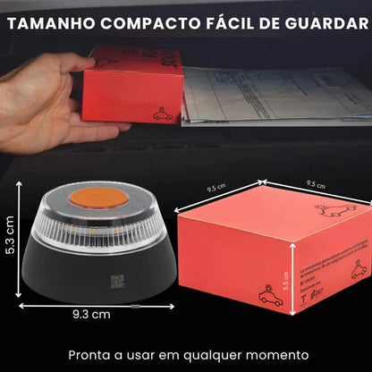 🚨DarkFairy Luz de Emergencia V16 Aprobada por la DGT con Geolocalización 3.0 – Señalización de Ubicación para Automóviles, Plan de Datos Incluido – Base Magnética IP54 – Cumple con la Normativa 2026.