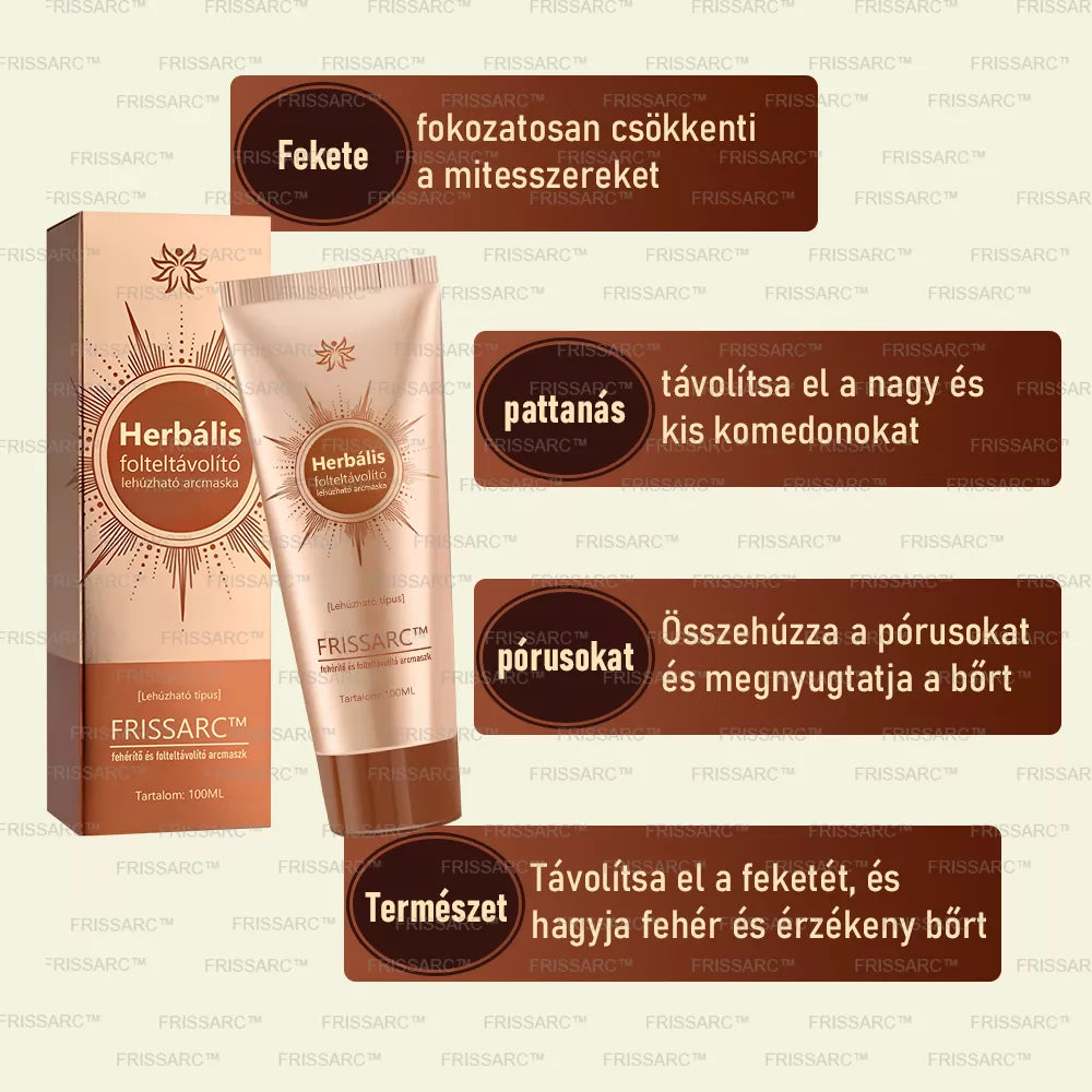 💟FRISSARC™ fehérítő és folteltávolító arcmaszk –👩‍⚕️Természetes összetevők tartósan eltüntetik a foltokat, szeplőket és napfoltokat.