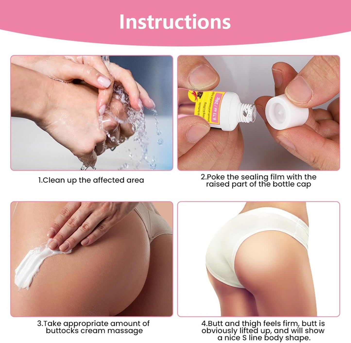 Fenékfeszesítő És -Nagyobbító Krém