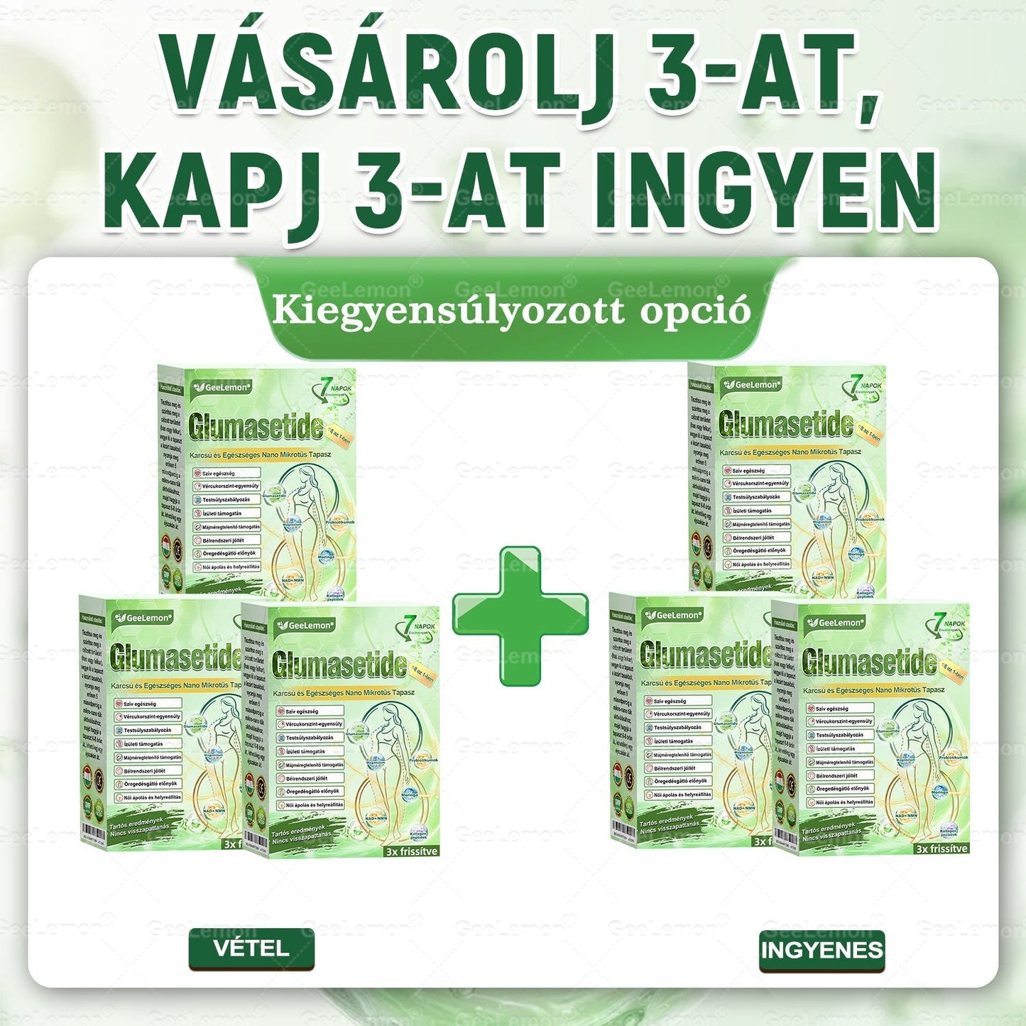 🌿Ajánlott a Semmelweis Kórház által · 👩‍⚕️BENU hivatalos üzlet| 🎁 𝐆𝐞𝑒𝐿𝑒𝐦𝐨𝐧® Glumasetide 8 az 1-ben Karcsú és Egészséges Nano Mikrotűs Tapasz 🇭🇺