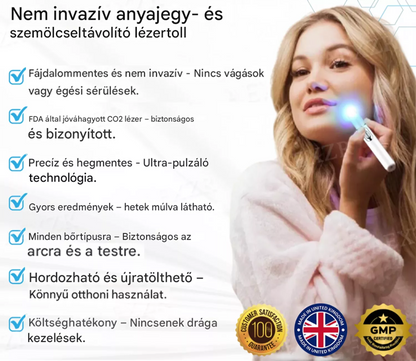 Bikenda® non-invazív anyajegy- és szemölcseltávolító lézertoll