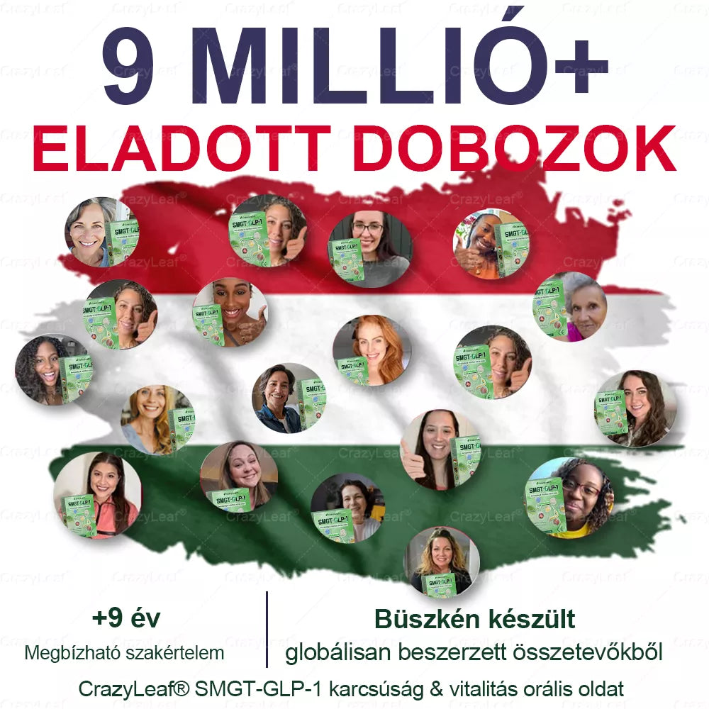 CrazyLeaf® SMGT-GLP-1 karcsúság & vitalitás orális oldat célpontjai a makacs testsúly, magas vérnyomás, vércukorszint, zsírmáj, ízületi fájdalom, fáradtság, alacsony energia, megereszkedett bőr és még sok más a jobb egészség és vitalitás érdekében.