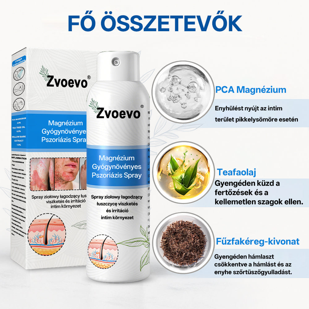 Zvoevo® Magnézium Gyógynövényes Pszoriázis Spray✨