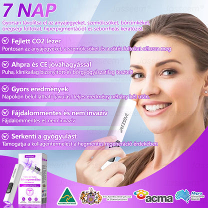 𝐉𝐚𝐬𝐬𝐞𝐞𝐦® Fejlett, nem invazív bőrjavító CO₂ lézeres toll 🎉 (Gyengéden eltávolítja a szemölcsöket, anyajegyeket, öregségi foltokat és bőrkinövéseket – fájdalom és gond nélkül!)