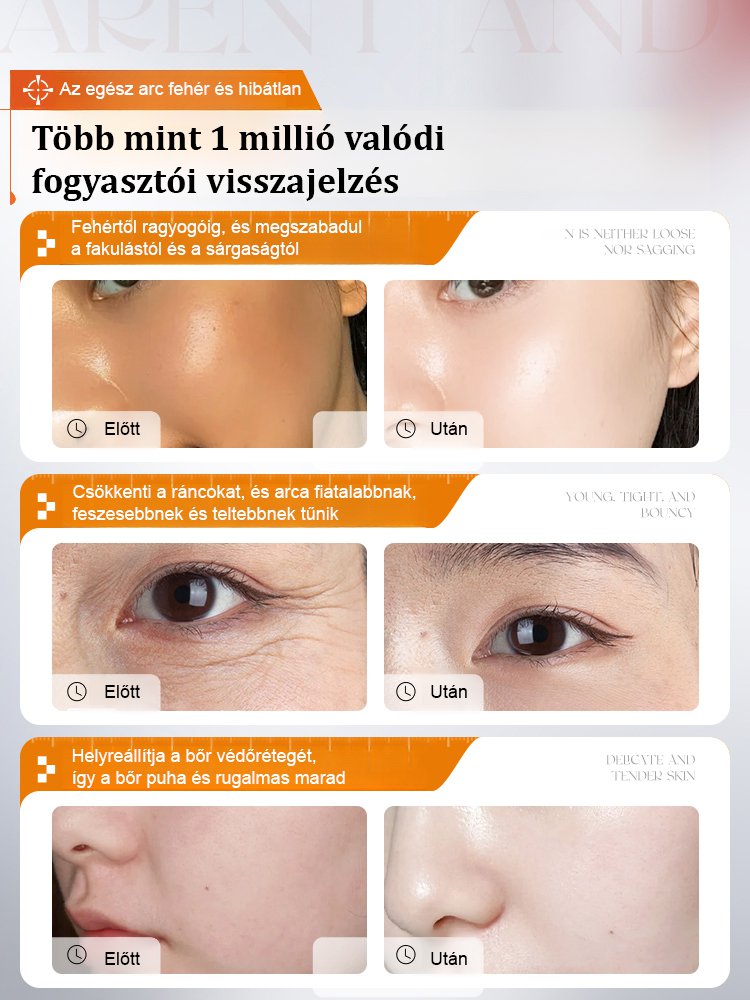 【Teljes arcfeszesítés ráncok nélkül】VC ránctalanító szérum