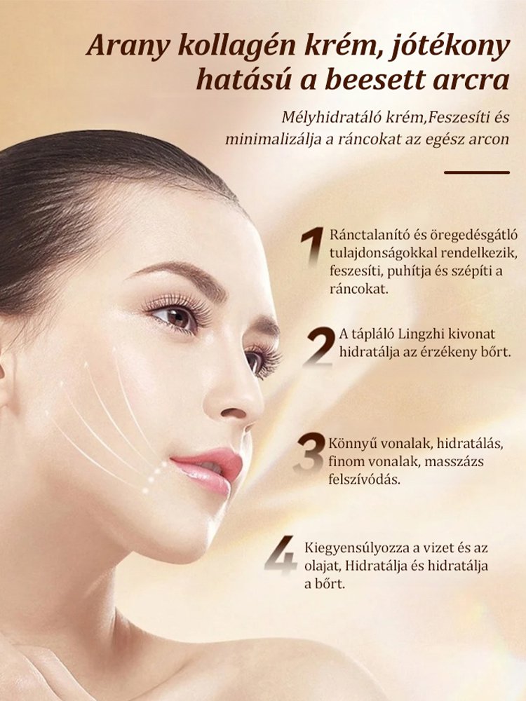 Arany kollagén ránctalanító krém