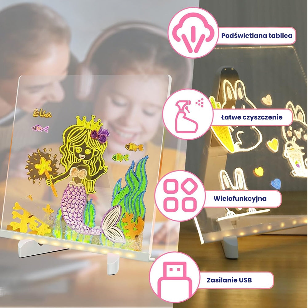 GlowBoard - Świecąca Tablica LED do Rysowania