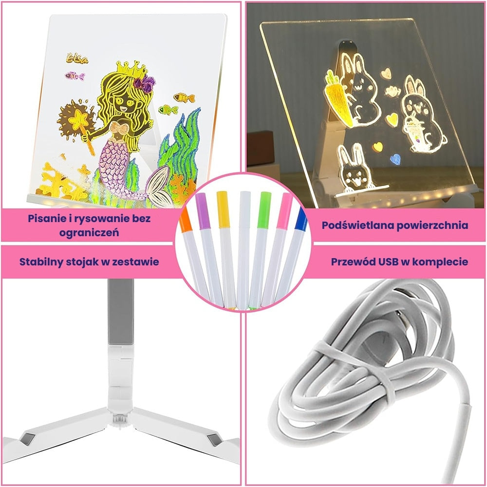 GlowBoard - Świecąca Tablica LED do Rysowania
