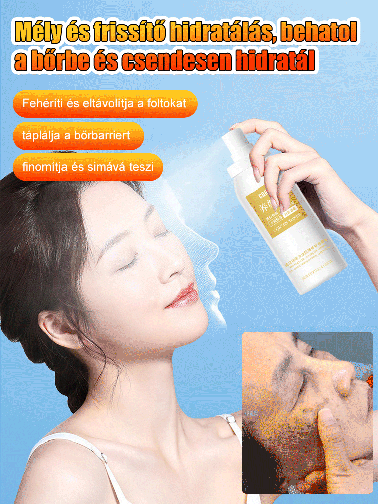 【Arcfoltok eltávolítása】Folteltávolító permet - Egy spray az arc foltjainak eltávolítására, szuper hatékony!!