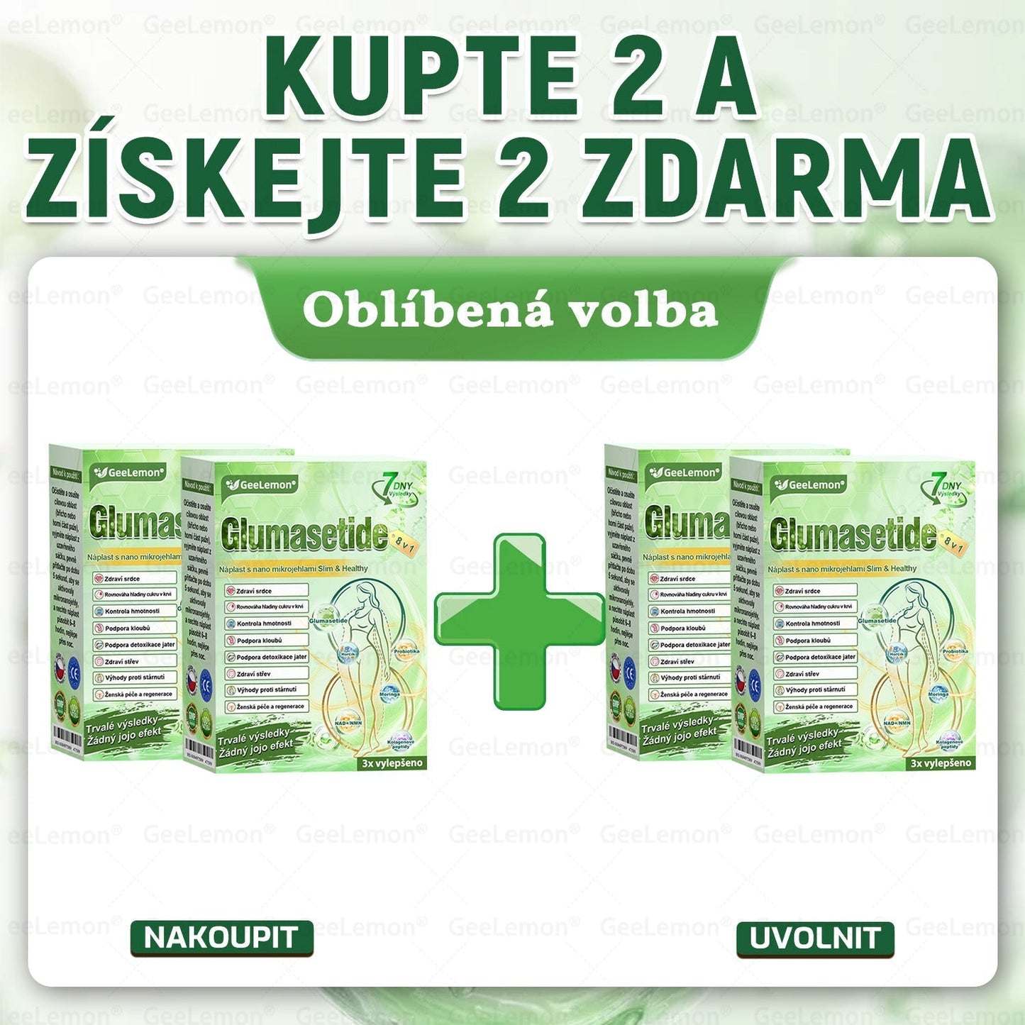 💥Doporučeno Fakultní nemocnicí Motol · Oficiální prodejna BENU | 🎁 𝐆𝐞𝑒𝑙𝑒𝐦𝐨𝐧® Glum𝐚𝐬𝐞tide 8 v 1 – Zeštíhlující nano mikrojihlový náplast 🇨🇿 Jen 1× denně ✅ Viditelné změny za 7 dní – na obezitu, kardiovaskulární zdraví, diabetes a kloubní problémy