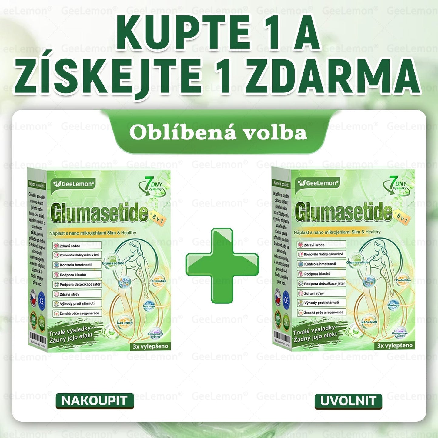 💥Doporučeno Fakultní nemocnicí Motol · Oficiální prodejna BENU | 🎁 𝐆𝐞𝑒𝑙𝑒𝐦𝐨𝐧® Glum𝐚𝐬𝐞tide 8 v 1 – Zeštíhlující nano mikrojihlový náplast 🇨🇿 Jen 1× denně ✅ Viditelné změny za 7 dní – na obezitu, kardiovaskulární zdraví, diabetes a kloubní problémy