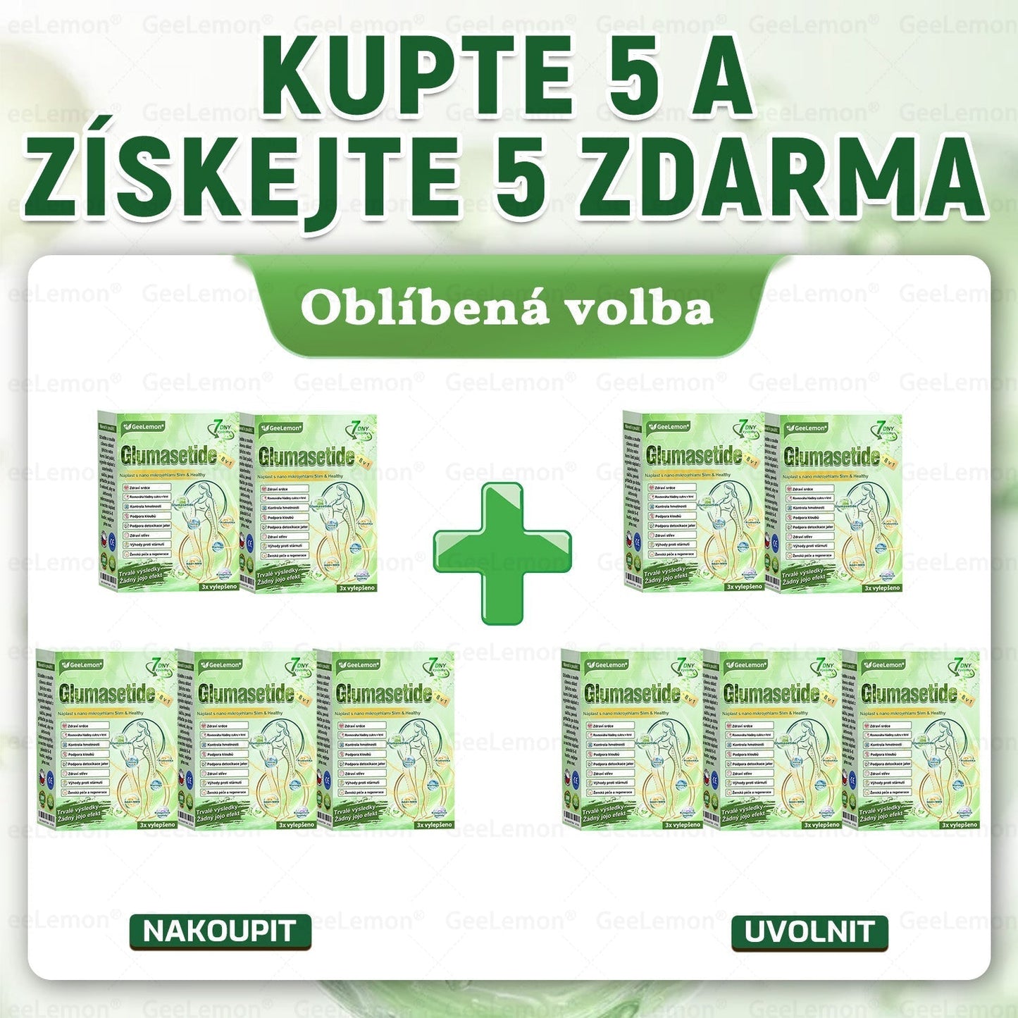 💥Doporučeno Fakultní nemocnicí Motol · Oficiální prodejna BENU | 🎁 𝐆𝐞𝑒𝑙𝑒𝐦𝐨𝐧® Glum𝐚𝐬𝐞tide 8 v 1 – Zeštíhlující nano mikrojihlový náplast 🇨🇿 Jen 1× denně ✅ Viditelné změny za 7 dní – na obezitu, kardiovaskulární zdraví, diabetes a kloubní problémy