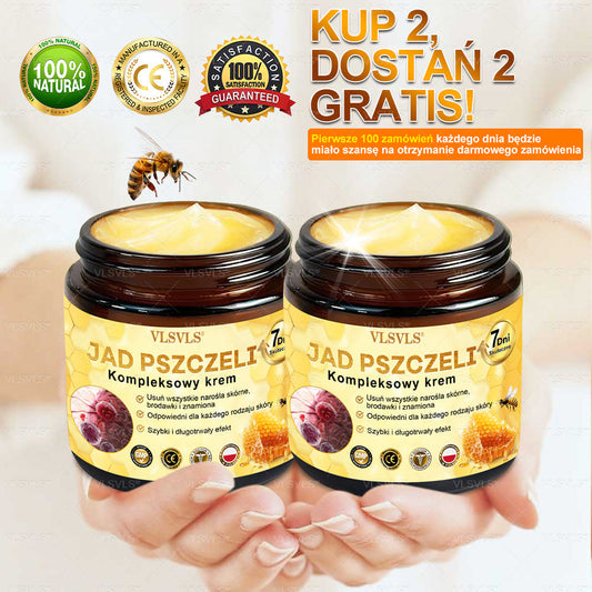 Wykonane i wysłane z Polski 🌟 𝑽𝑳𝑺𝑽𝑳𝑺® Krem z Jadem Pszczoły Kompleksowy Ostatni Dzień 80% ZNIŻKI (Opadająca Skóra, Drobne Zmarszczki, Utrata Jędrności, Płaskie Piersi, Opadające Biodra i Więcej)