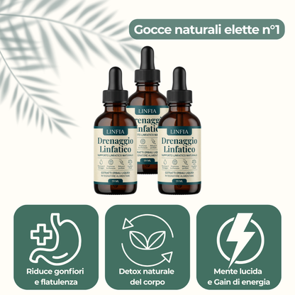 Gocce di benessere per il drenaggio linfatico