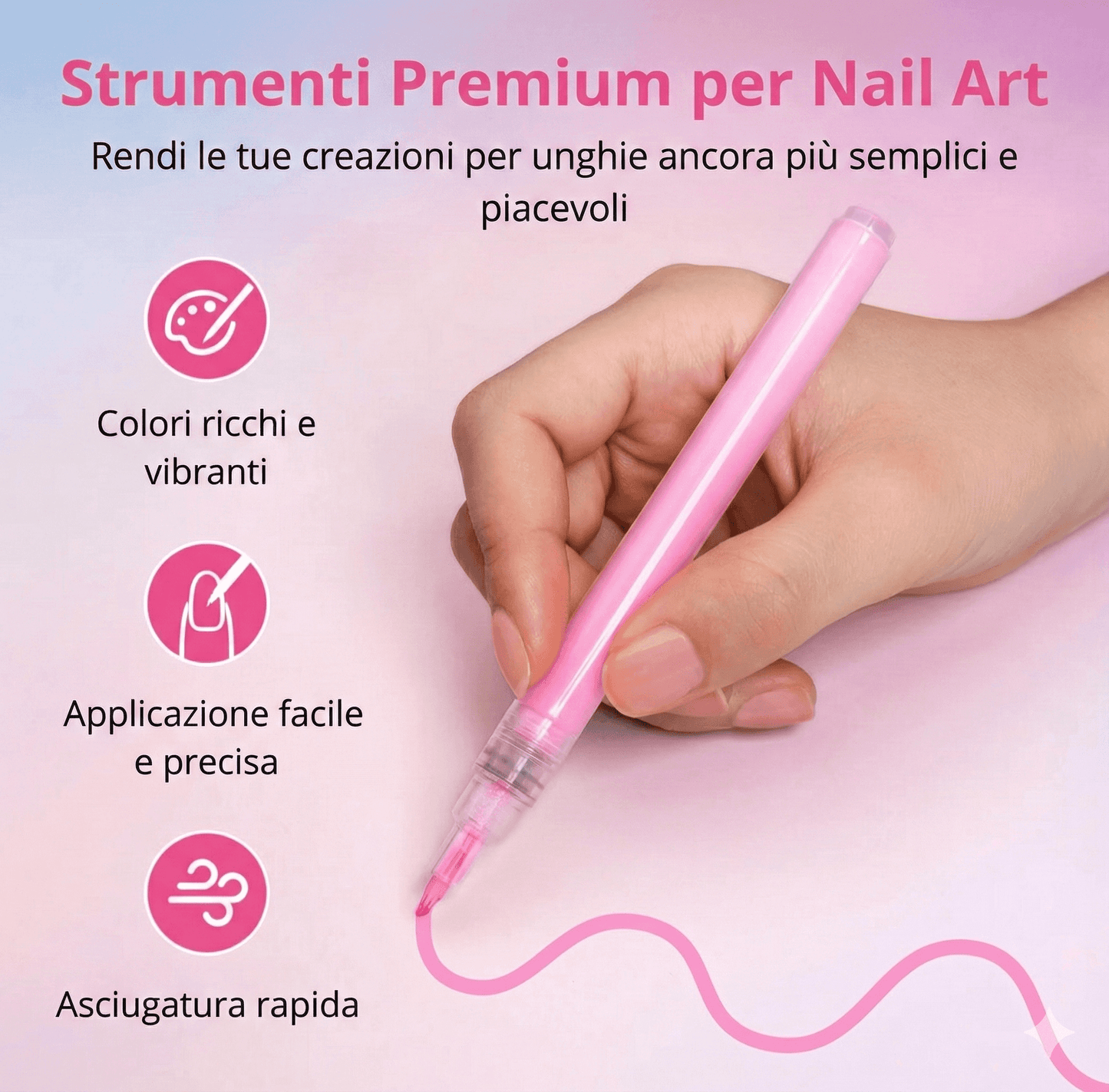 Penne per Nail Art – Crea unghie creative con facilità.