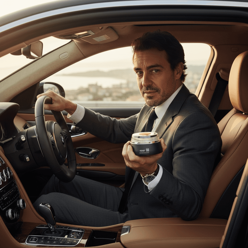 🚨DarkFairy Luz de Emergencia V16 Aprobada por la DGT con Geolocalización 3.0 – Señalización de Ubicación para Automóviles, Plan de Datos Incluido – Base Magnética IP54 – Cumple con la Normativa 2026.